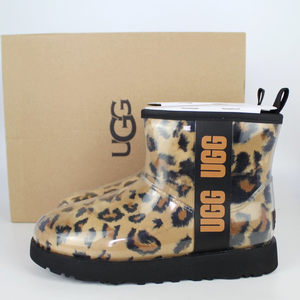 NEW UGG Classic Mini Waterproof Clear Pull On Boots, US 6